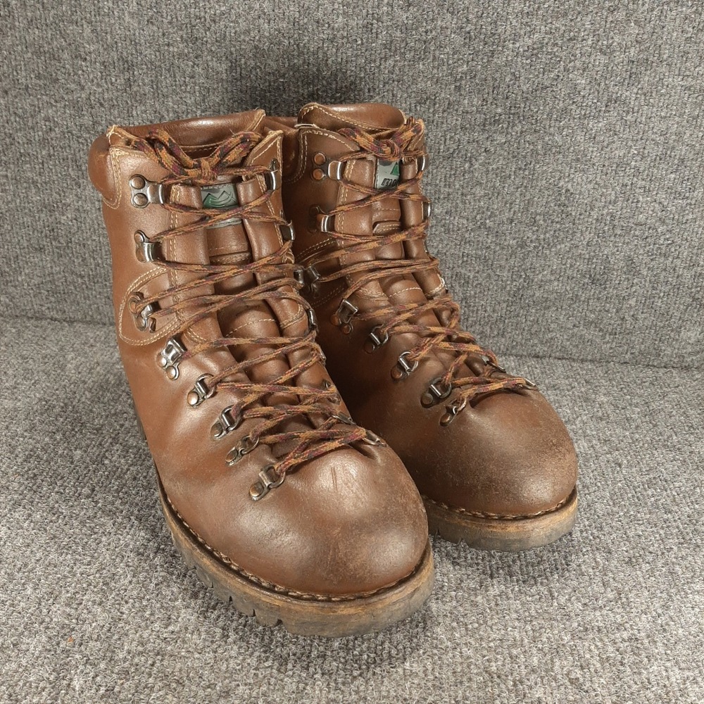 Vtg 1999 Montrail Heavy Leather Hiking Boots Made In Italy Men's 11 Vibram